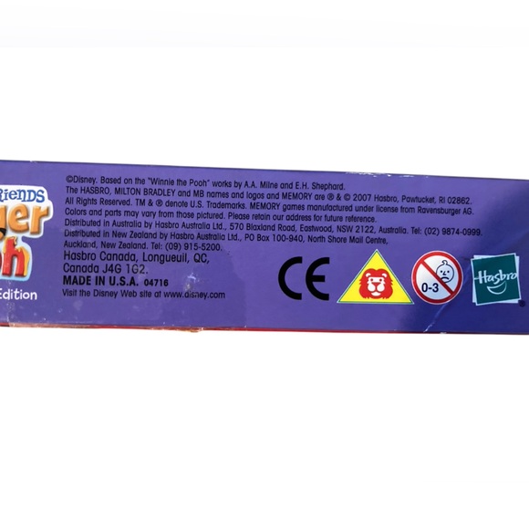 Memory Game My Friends Tigger & Pooh Milton Bradley Complete 72 Cards 2007 - Picture 7 of 8